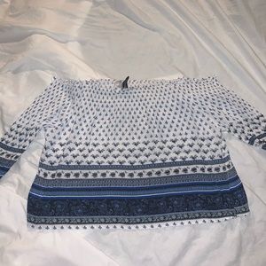 Long sleeve off shoulder shirt